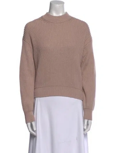 Pre-owned Pistola Mock Neck Sweater In Neutral