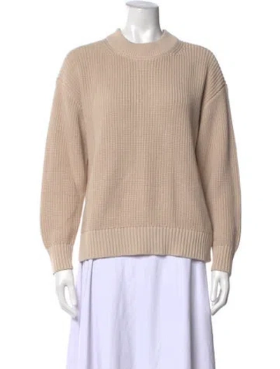 Pre-owned Pistola Mock Neck Sweater In Neutral