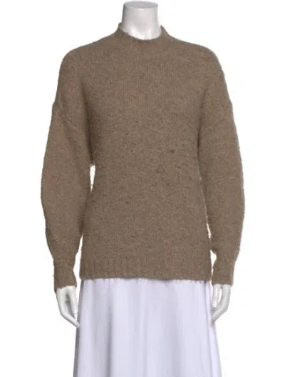 Pre-owned Pistola Mock Neck Sweater In Neutrals