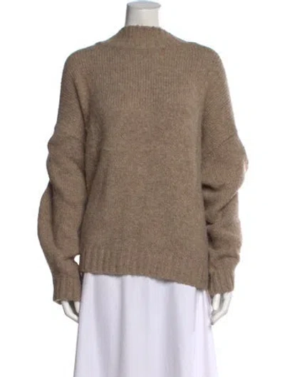Pre-owned Pistola Mock Neck Sweater In Neutrals