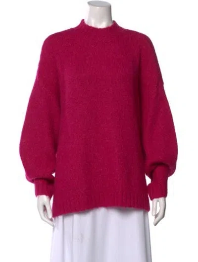 Pre-owned Pistola Mock Neck Sweater In Pink