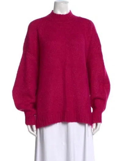 Pre-owned Pistola Mock Neck Sweater In Pink