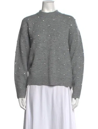 Pre-owned Pistola Mock Neck Sweater W/ Tags In Grey