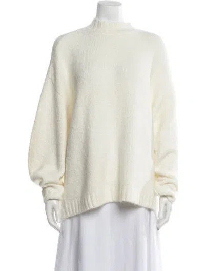 Pre-owned Pistola Mock Neck Sweater W/ Tags In Neutral