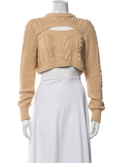 Pre-owned Pistola Mock Neck Sweater In Yellow