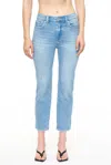 Pistola Monroe High Waist Crop Cigarette Jeans In Blue