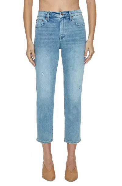 Pistola Monroe Crop High Rise Cigarette Crop Jeans In Notting Hill Vintage In Multi