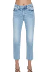Pistola Monroe Crop Mid Rise Cigarette Crop Jean In Strive In Multi