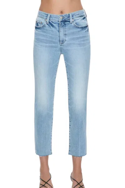 Pistola Monroe Crop Mid Rise Cigarette Crop Jean In Strive In Multi
