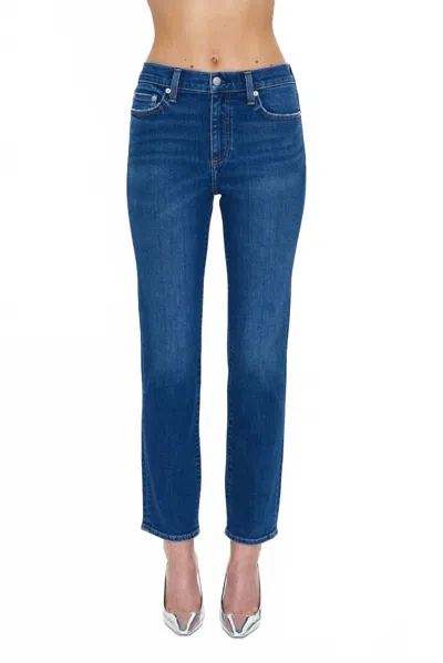 Pistola Monroe High Rise Cigarette Crop Jean In Brighton In Blue