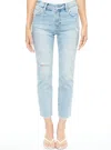 Pistola Monroe High Rise Cigarette Crop Jeans In Lenora In Multi