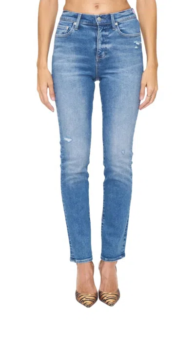 Pistola Monroe High Rise Cigarette Jeans In Chelsea Distressed In Blue