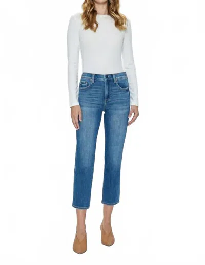 Pistola Monroe High Rise Slim Fit Cigarette Jean In Indio In Blue