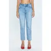 Pistola Kate Distressed Raw Hem Ankle Straight Leg Jeans In Monet Vintage