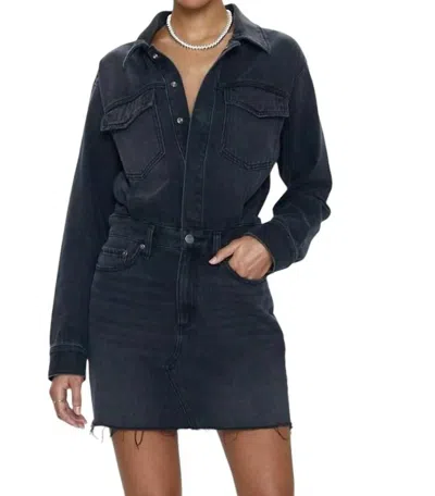 Pistola Nina Long Sleeve Mini Dress In Station In Multi