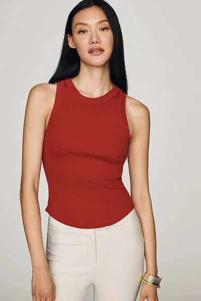 Pistola Nissi Ribbed Tank Top In Red