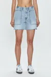 Pistola Noah Mid Rise Short In Riviera In Multi