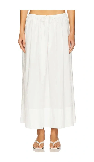 Pistola Noelle Poplin Maxi Skirt In White