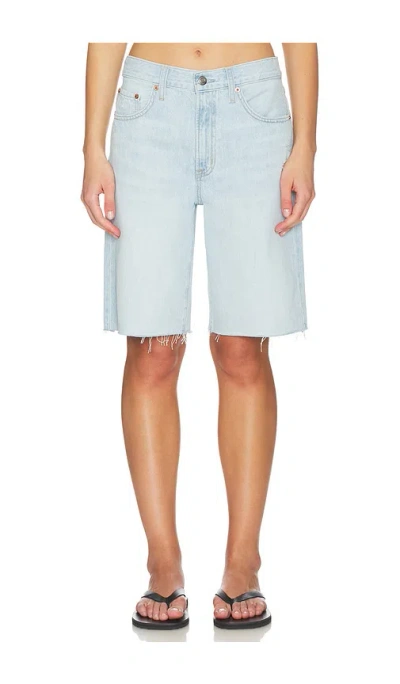 Pistola Nolan Relaxed Straight Cut Off Denim Shorts In Multi