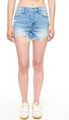 Pistola Nova High Rise Jean Shorts In Wave Vintage In Multi