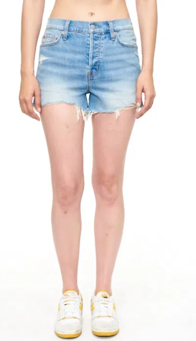 Pistola Nova High Rise Jean Shorts In Wave Vintage In Multi