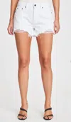 Pistola Nova High Rise Relaxed Cut Off In White Lightning