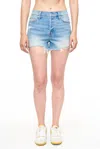 Pistola Nova High Rise Jean Shorts In Wave Vintage In Blue