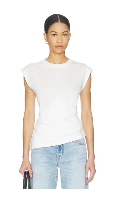 Pistola Nya Draped Tee Shirt In White