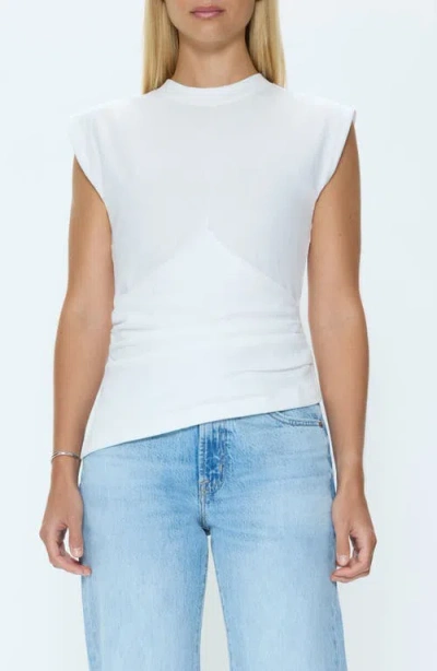 Pistola Nya Ruched Muscle T-shirt In White