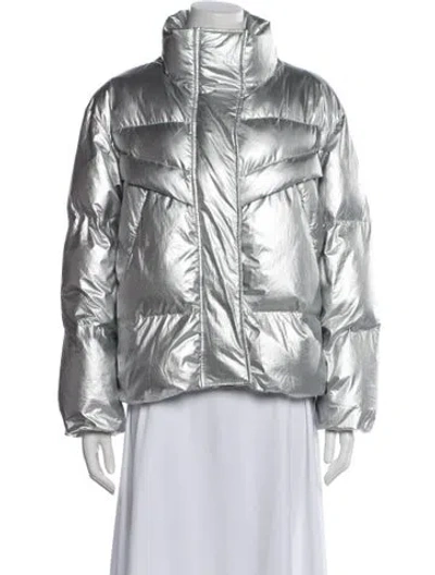 Pre-owned Pistola Nylon Jacket In Silver