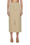 Pistola Pamela Stretch Cotton Midi Skirt In Multi