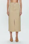 Pistola Pamela High Rise Utlility Skirt In Latte In Brown