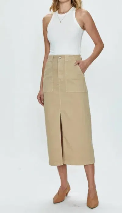 PISTOLA PAMELA UTILITY SKIRT IN LATTE