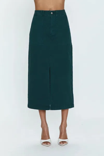 Pistola Pamela Utility Midi Skirt In Silver
