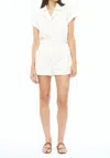 Pistola Parker Cotton Romper In White