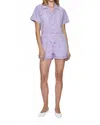Pistola Parker Romper In Purple Amethyst Snow In Multi