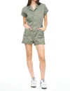 Pistola Parker Short Sleeve Romper In Colonel In Multi