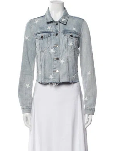 Pre-owned Pistola Patterned Denim Jacket In Blue