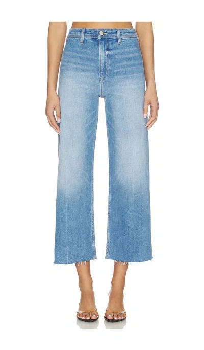 Pistola Penny Crop High Rise Wide Leg Jeans In Blue