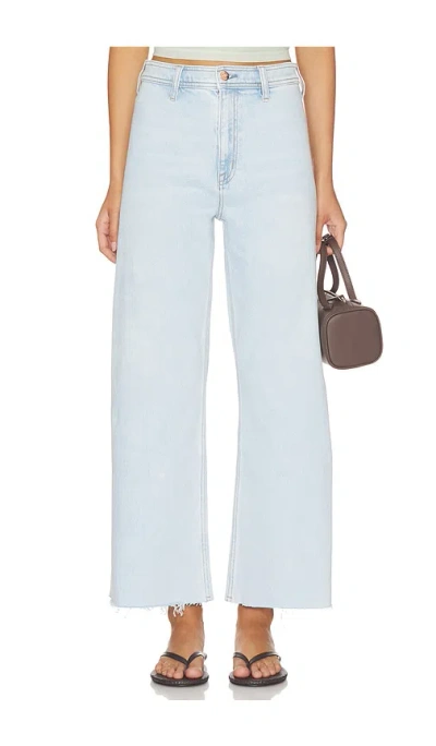 Pistola Penny Crop High Rise Wide Leg Jeans In Blue