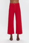 Pistola Penny High Rise Wide Jean In Ruby
