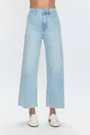 Pistola Penny Crop Wide Leg Jeans In Blu In Blue
