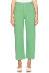 Pistola Penny Crop Wide Leg Pants In Avocado In Green