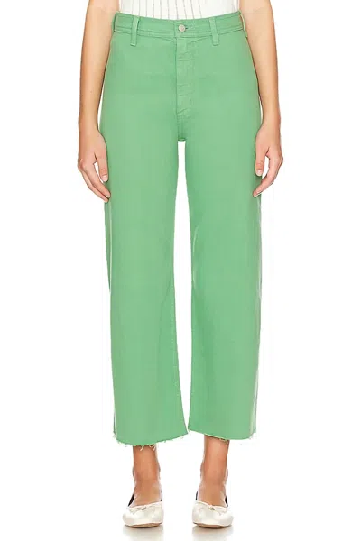 Pistola Penny Crop Wide Leg Pants In Avocado In Green