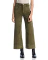 Pistola Penny Crop Wide Leg Corduroy Jeans In Martini