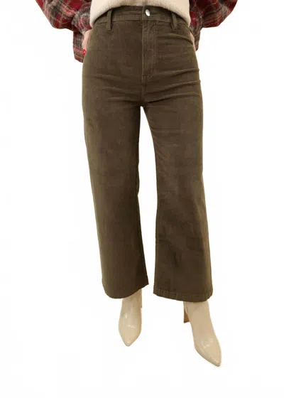Pistola Penny High Rise Crop Pant In Sequoia In Brown