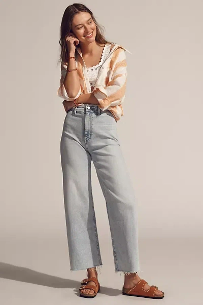 Pistola Penny High-rise Crop Wide-leg Jeans In Blue