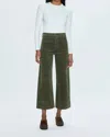 Pistola Penny Crop Wide Leg Corduroy Jeans In Multi