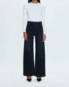 Pistola Penny Utility Wide Leg Jeans In Collins In Black