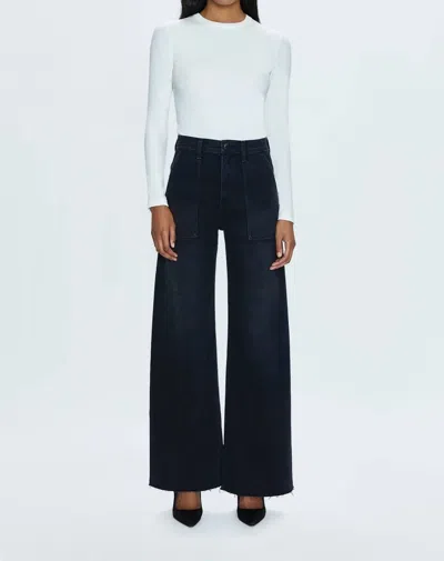 PISTOLA PENNY HIGH RISE WIDE JEAN - COLLINS IN BLACK